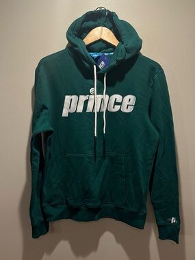 Prince Teal-Green Pullover Hoodie with White Logo